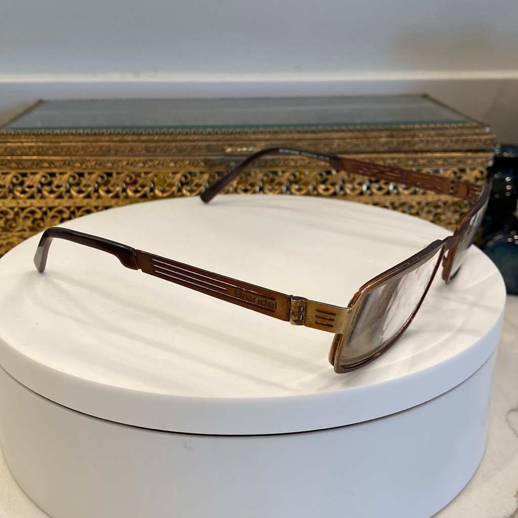 Vtg Brendel Copper-Toned Rx Eyeglass Frames - Echsenbach - Germany - Euc